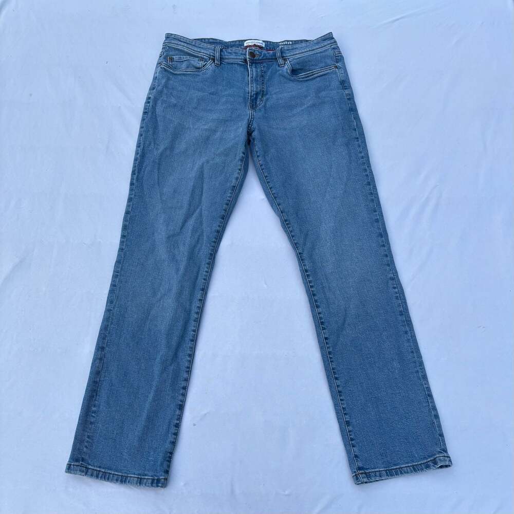 English Laundry Harrow Straight Fit Blue Denim Jeans Mens Size 36x34